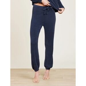 $125 Barefoot Dream CozyChic Ultra Lite Track Pant, Tidewater Blue, XS
